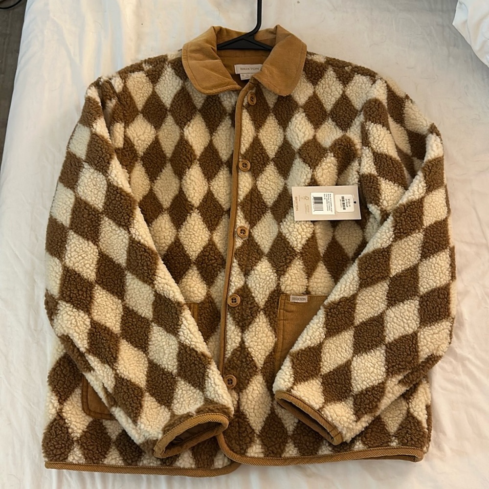 NWT Brixton checkered jacket